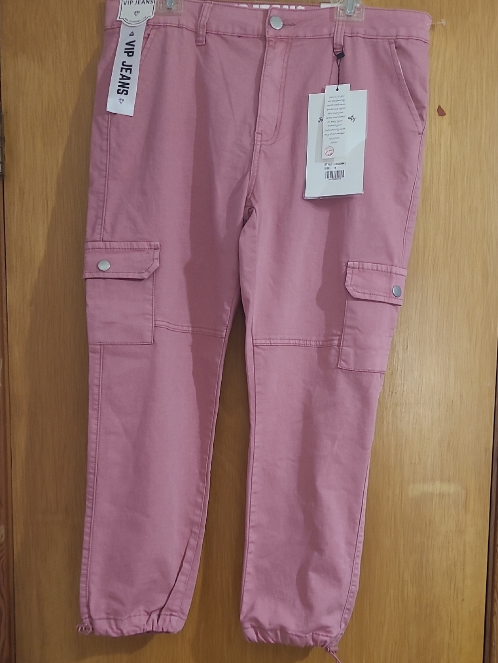 VIP Pink High-Rise Cargo Joggers